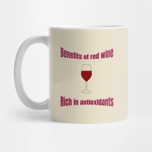 Benefits of red wine Mug